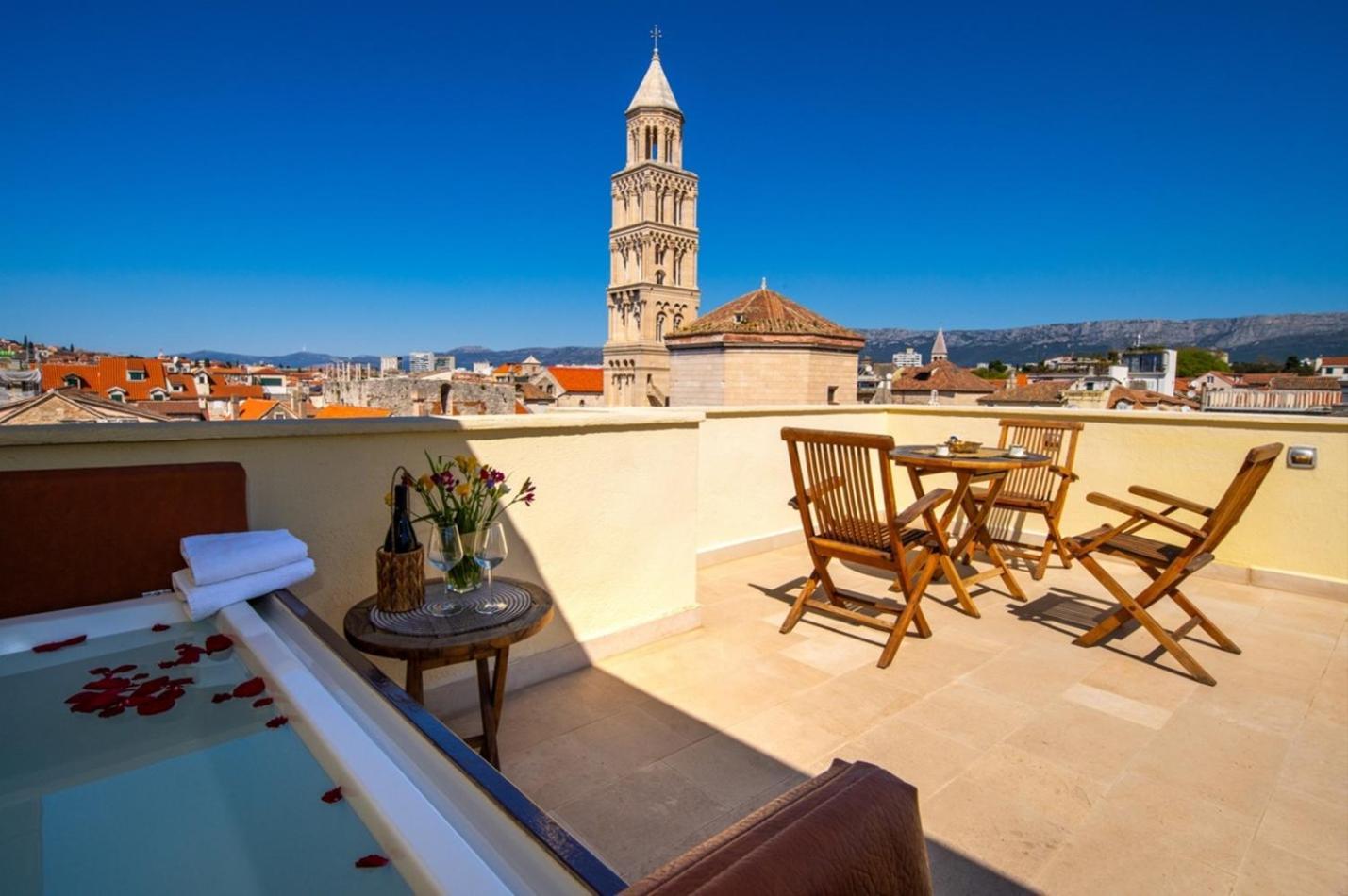 Terazza Grande In Diocletian Tower Lejlighed Split Eksteriør billede