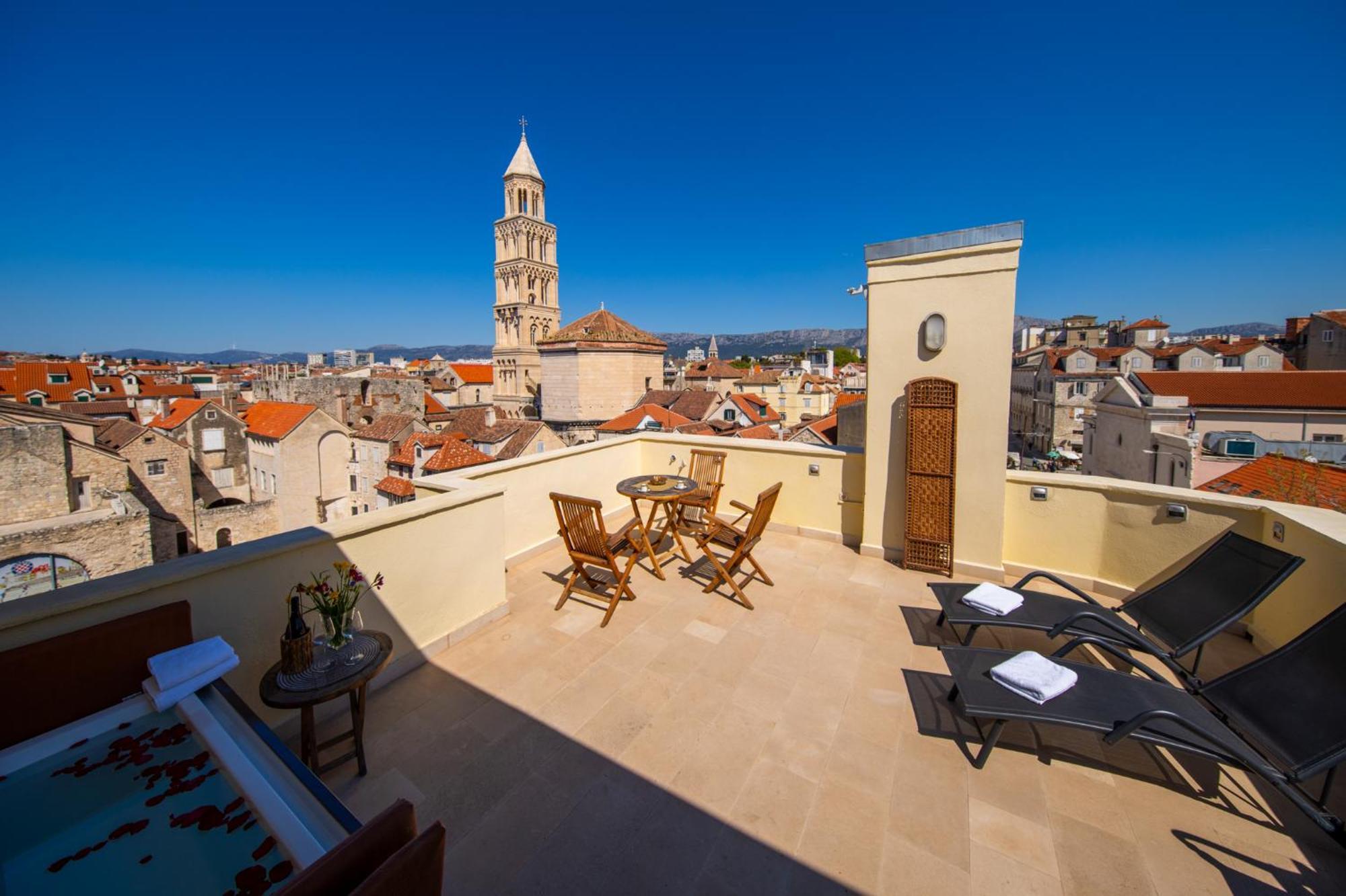 Terazza Grande In Diocletian Tower Lejlighed Split Eksteriør billede