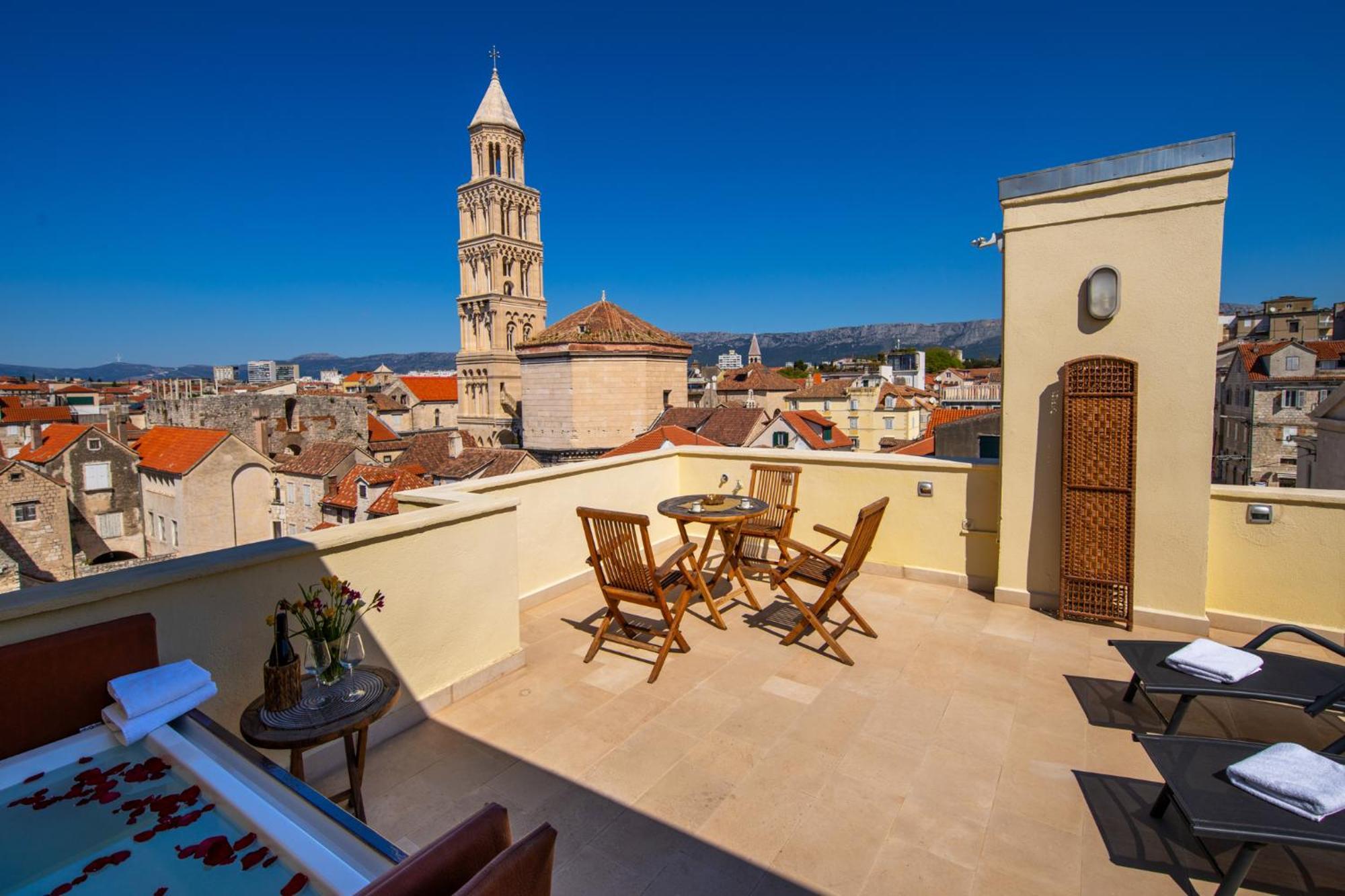 Terazza Grande In Diocletian Tower Lejlighed Split Eksteriør billede